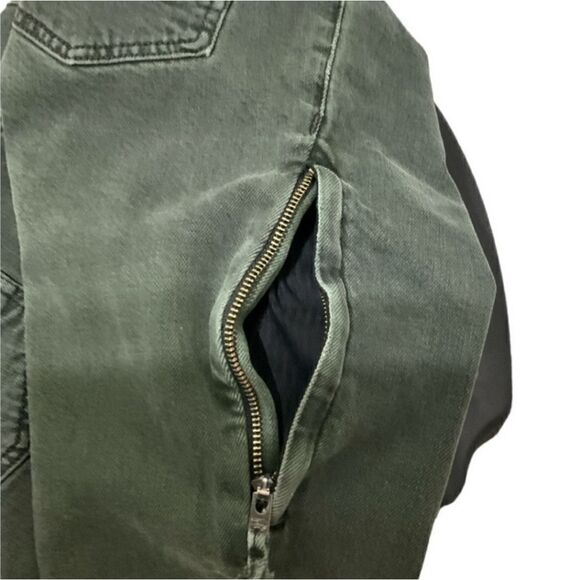 NEW Hudson 32 X 32 Skinny Jeans Dark Green Zip Pockets - Picture 5 of 6